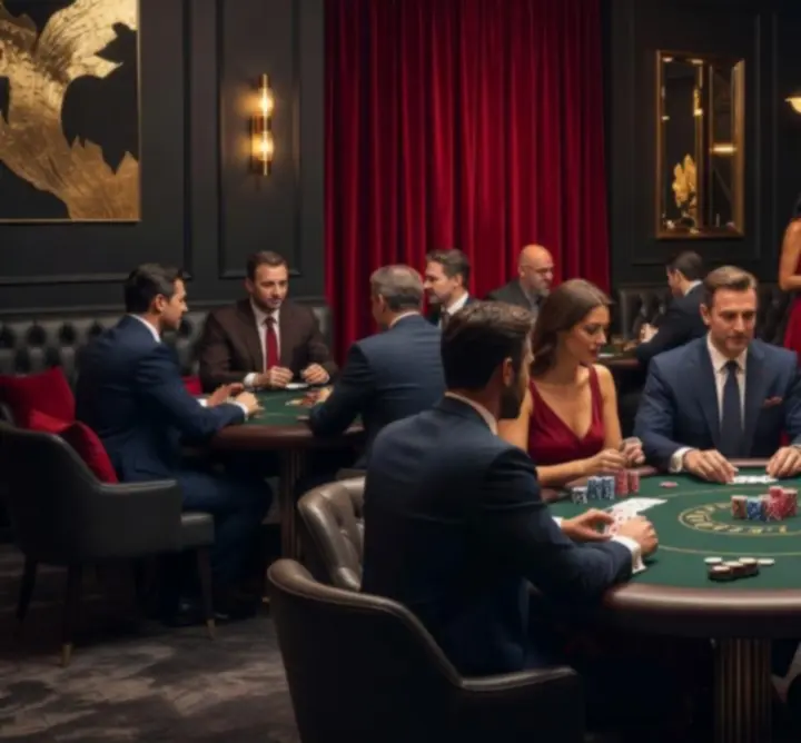 Elegáns offline poker est lounge hangulattal és asztalokkal